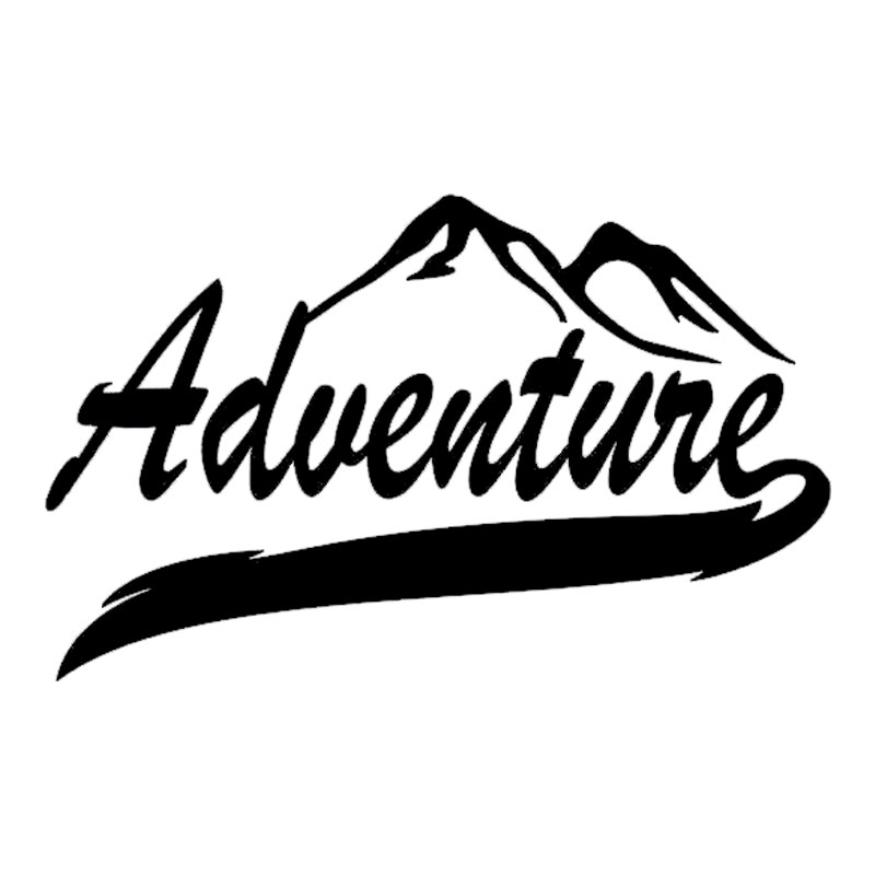 Outdoor Adventure Words - สติ๊กเกอร์รถตลกผจญภัย Camping Hiker กลางแจ้งนักกีฬาแฟชั่นอัตโนมัติอุปกรณ์เสริมภายนอกไวนิล Decal,18ซม.* 11ซม.