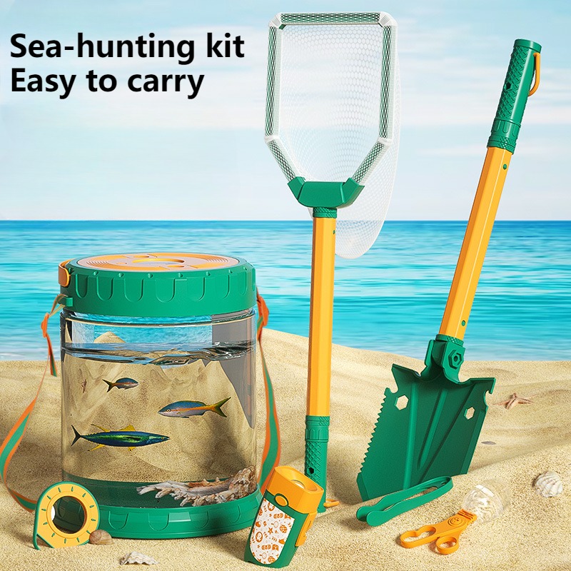 Outdoor Adventure Toys For Kids - เซ็ตจับทะเลของเล่นเด็กเล่นชายหาดชุดผจญภัยกลางแจ้งอุปกรณ์คลิปหนีบหอยนางรมสำหรับของเล่นเด็กผู้ปกครองริมทะเล