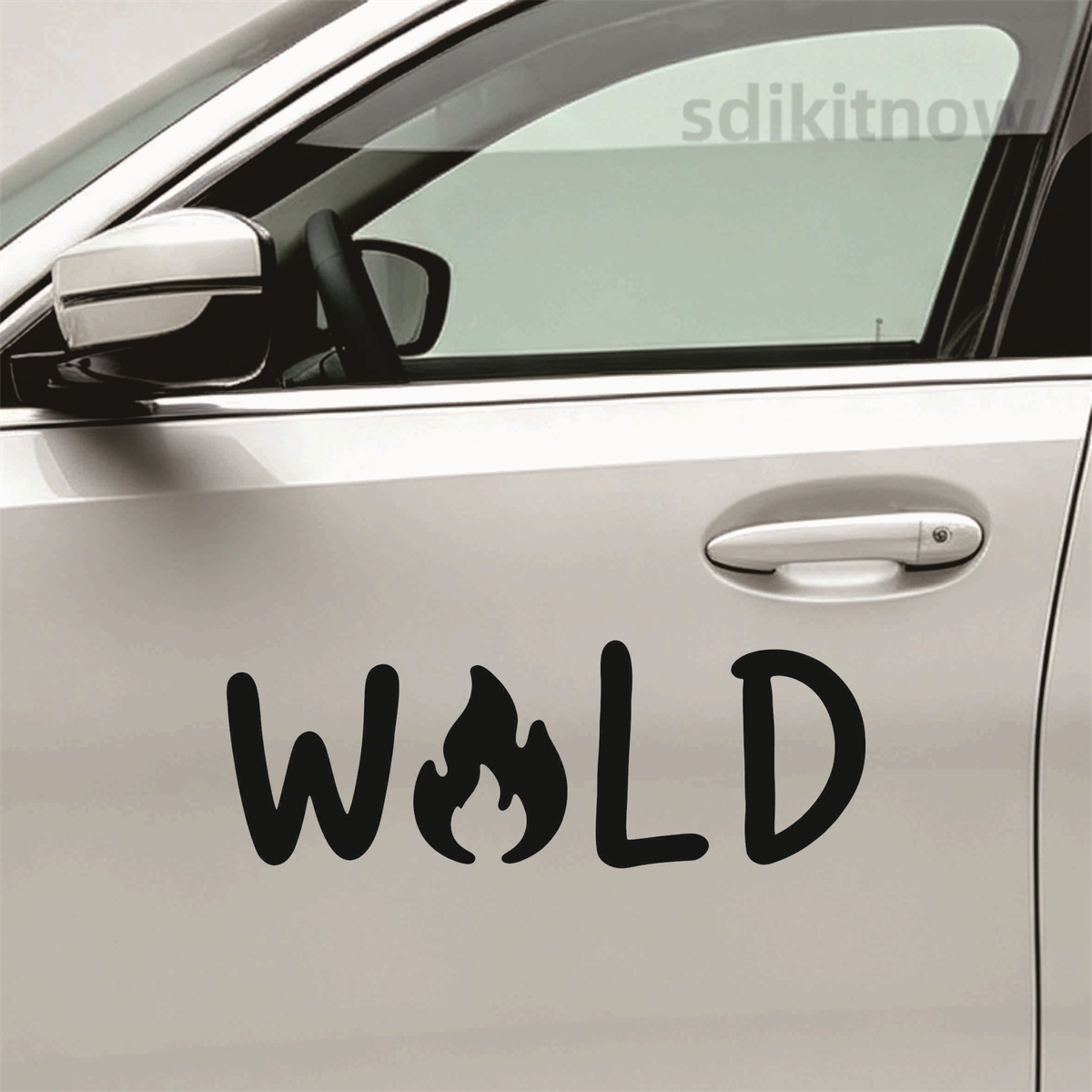 Outdoor Adventure Words - สติ๊กเกอร์ไวนิลลายแคมป์ปิ้งกลางแจ้ง Wild Fire Camp สำหรับติดกระจก ทนน้ำ