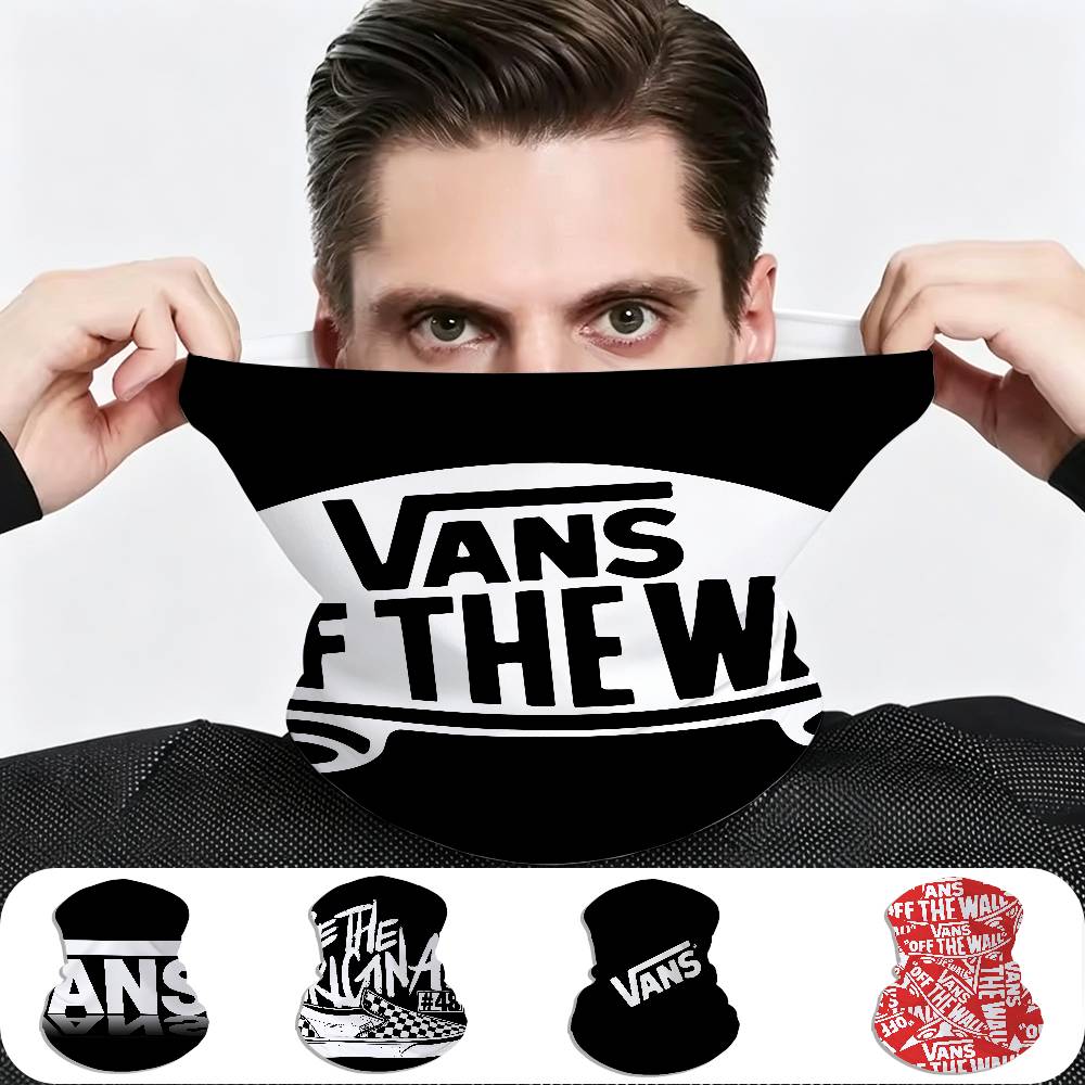 Outdoor Adventure Vans - แฟชั่น V-Vans หน้ากากกันลมอเนกประสงค์ ระบายอากาศได้ดี ใช้ได้ทั้งปกปิดใบหน้าและคอ เหมาะสำหรับการเดินทางและการผจญภัยกลางแจ้ง