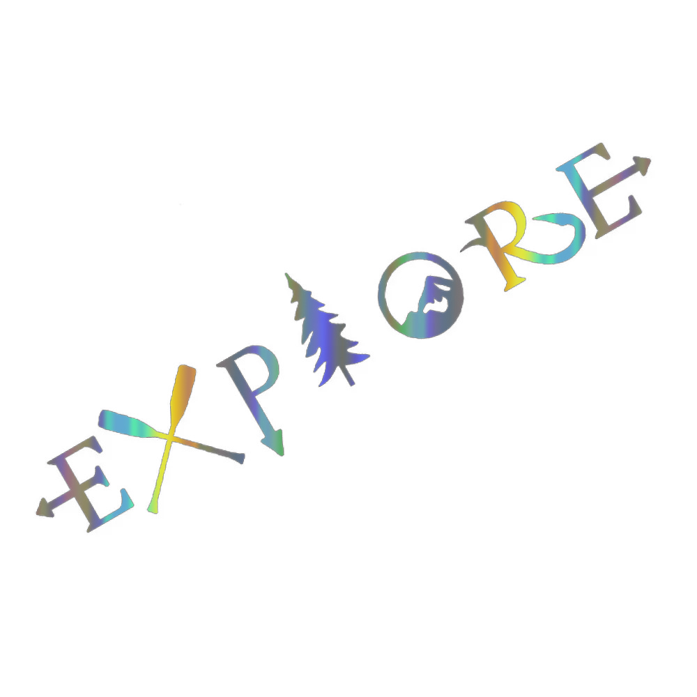 สติ๊กเกอร์ติดกระจกกันน้ำลายซิล - Outdoor Adventure Words บทวิจารณ์และราคา