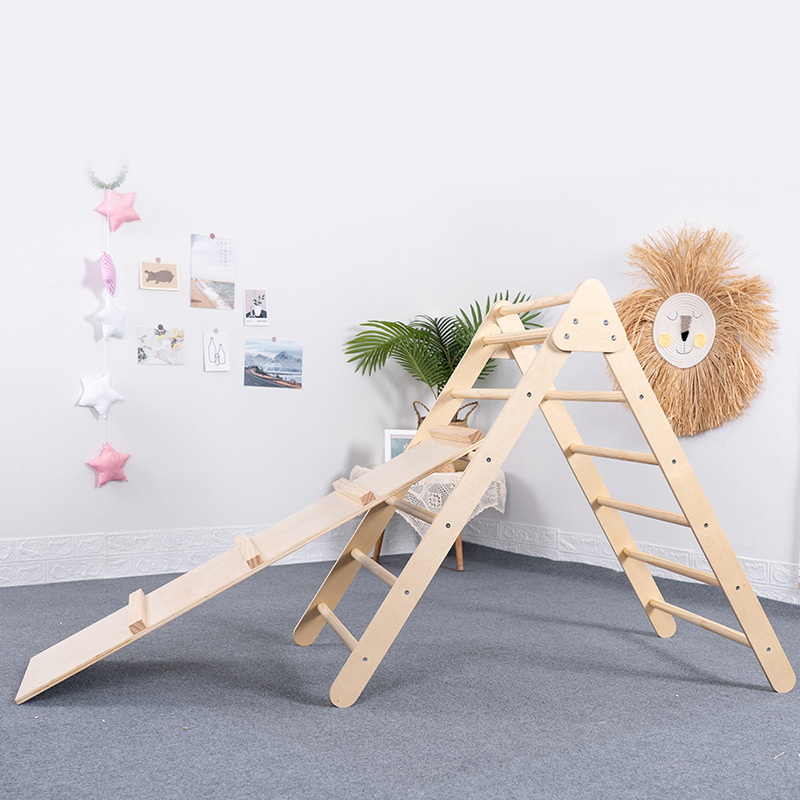 เครื่องเล่นปีนป่ายไม้รูปสามเหล - Outdoor Adventure Toys For Kids บทวิจารณ์และราคา