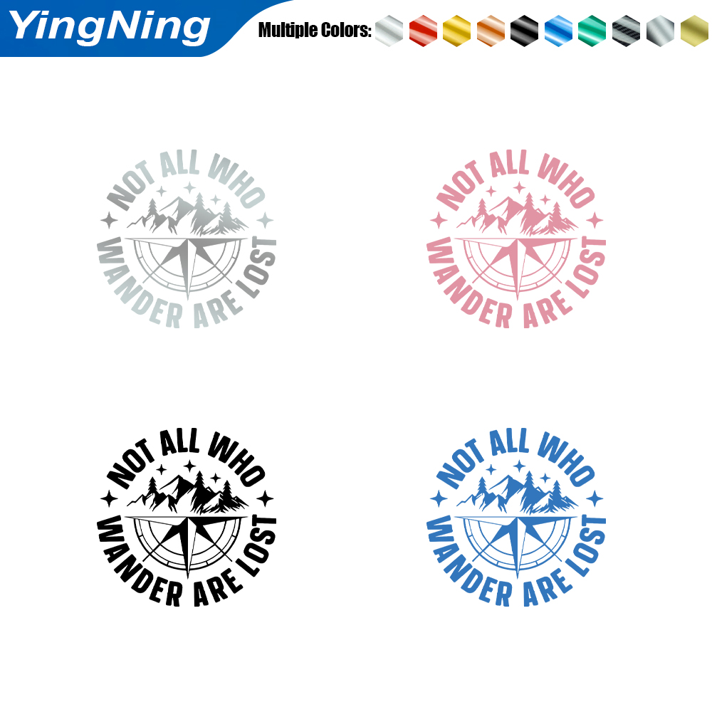 สติ๊กเกอร์ติดรถยนต์ลายเข็มทิศผ - Outdoor Adventure Words บทวิจารณ์และราคา