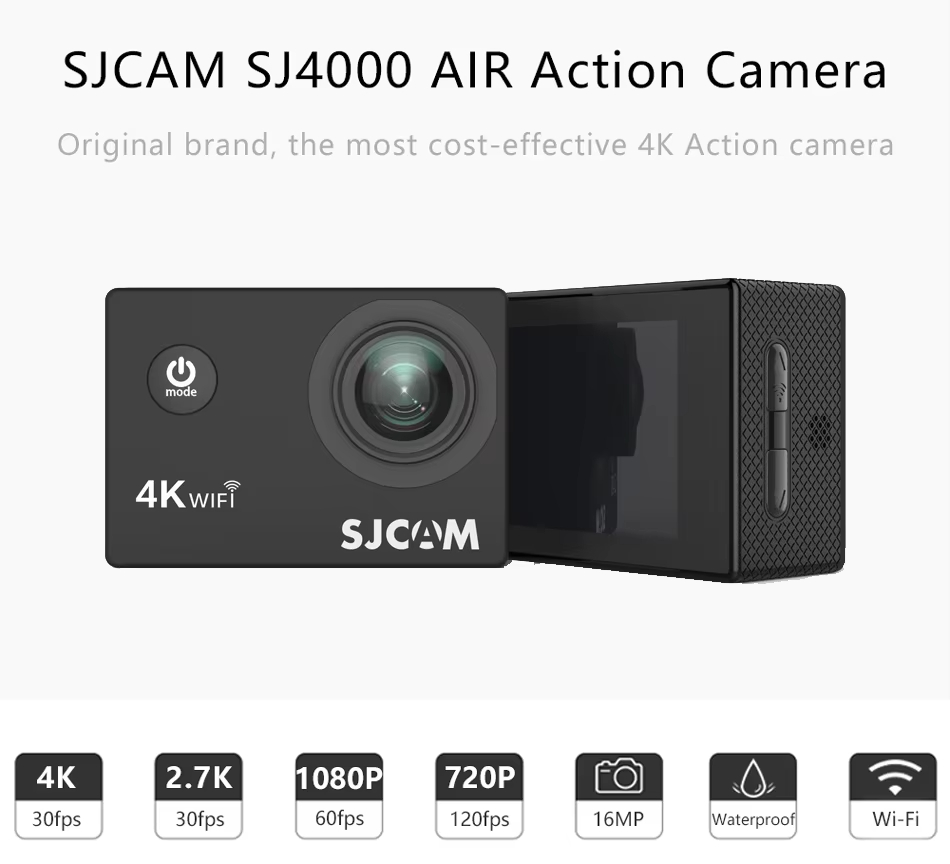 กล้องแอคชั่น SJCAM SJ4000 Air  - Outdoor Adventure Images บทวิจารณ์และราคา