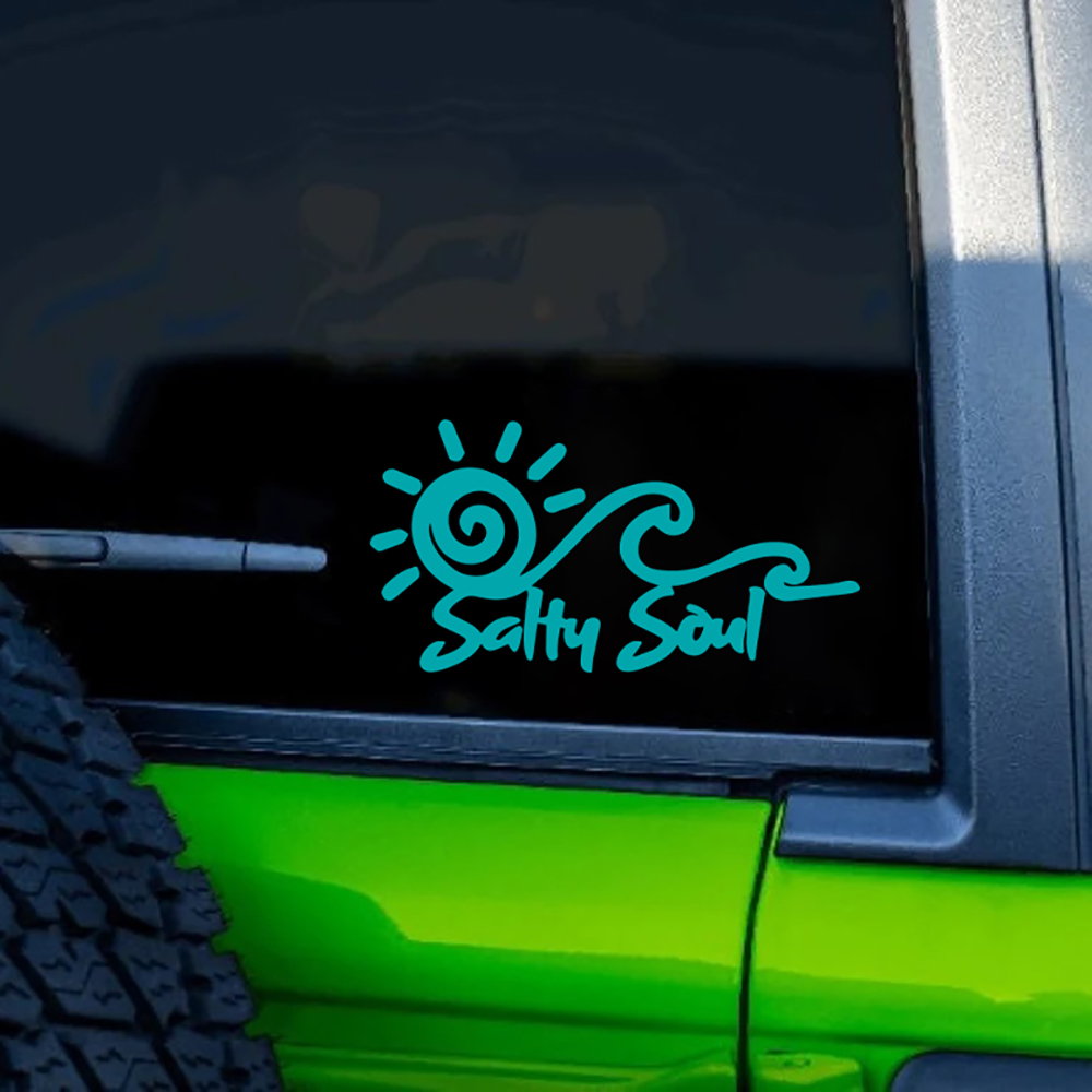 Salty Soul สติกเกอร์ไวนิลลายคล - Outdoor Adventure Words บทวิจารณ์และราคา