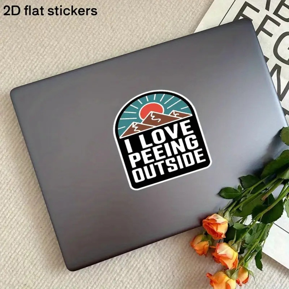 สติ๊กเกอร์ติดรถยนต์ลายภูเขาและ - Outdoor Adventure Words บทวิจารณ์และราคา
