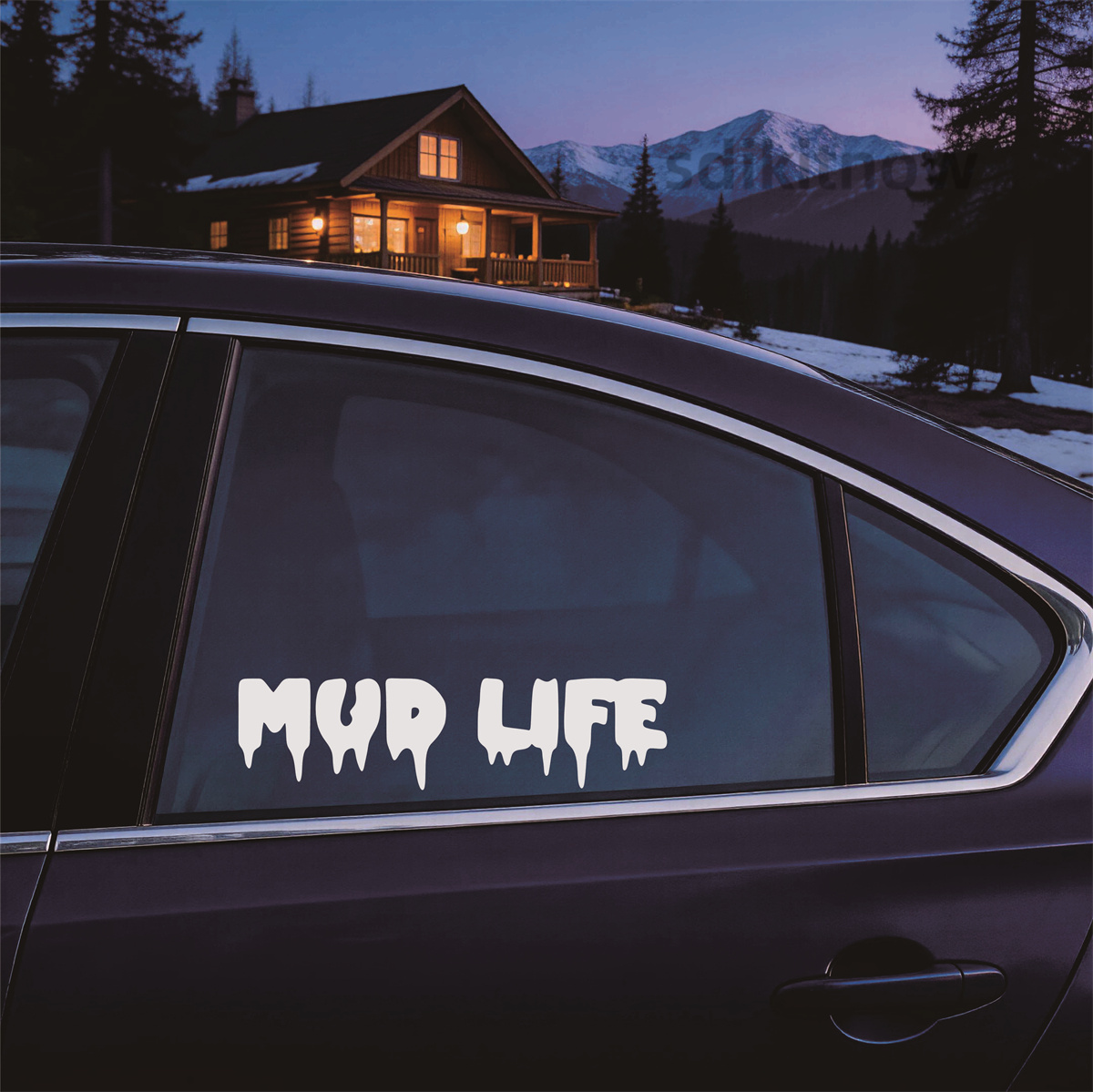 สติ๊กเกอร์ติดรถยนต์ลาย Drippin - Outdoor Adventure Words บทวิจารณ์และราคา