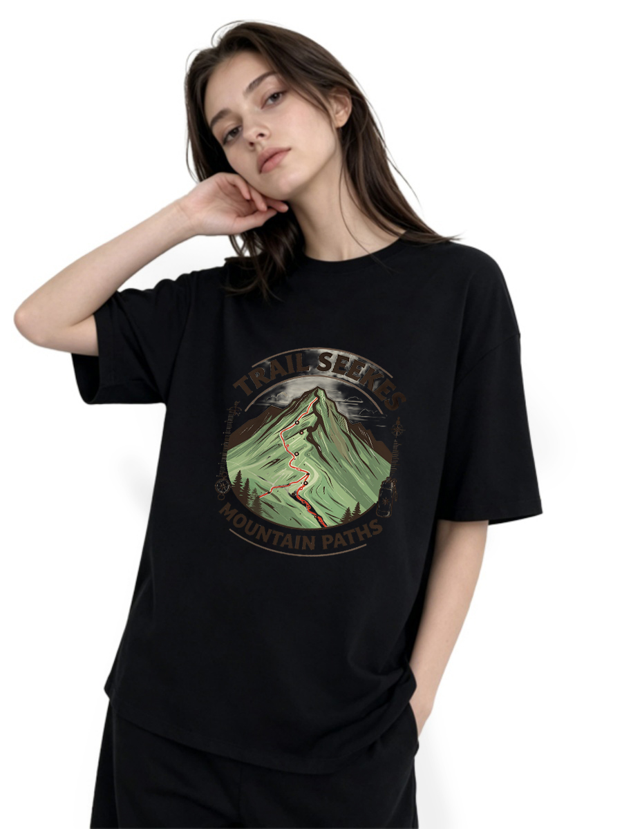 เสื้อยืดสำหรับฤดูใบไม้ร่วง ออก - Outdoor Adventure Logo บทวิจารณ์และราคา