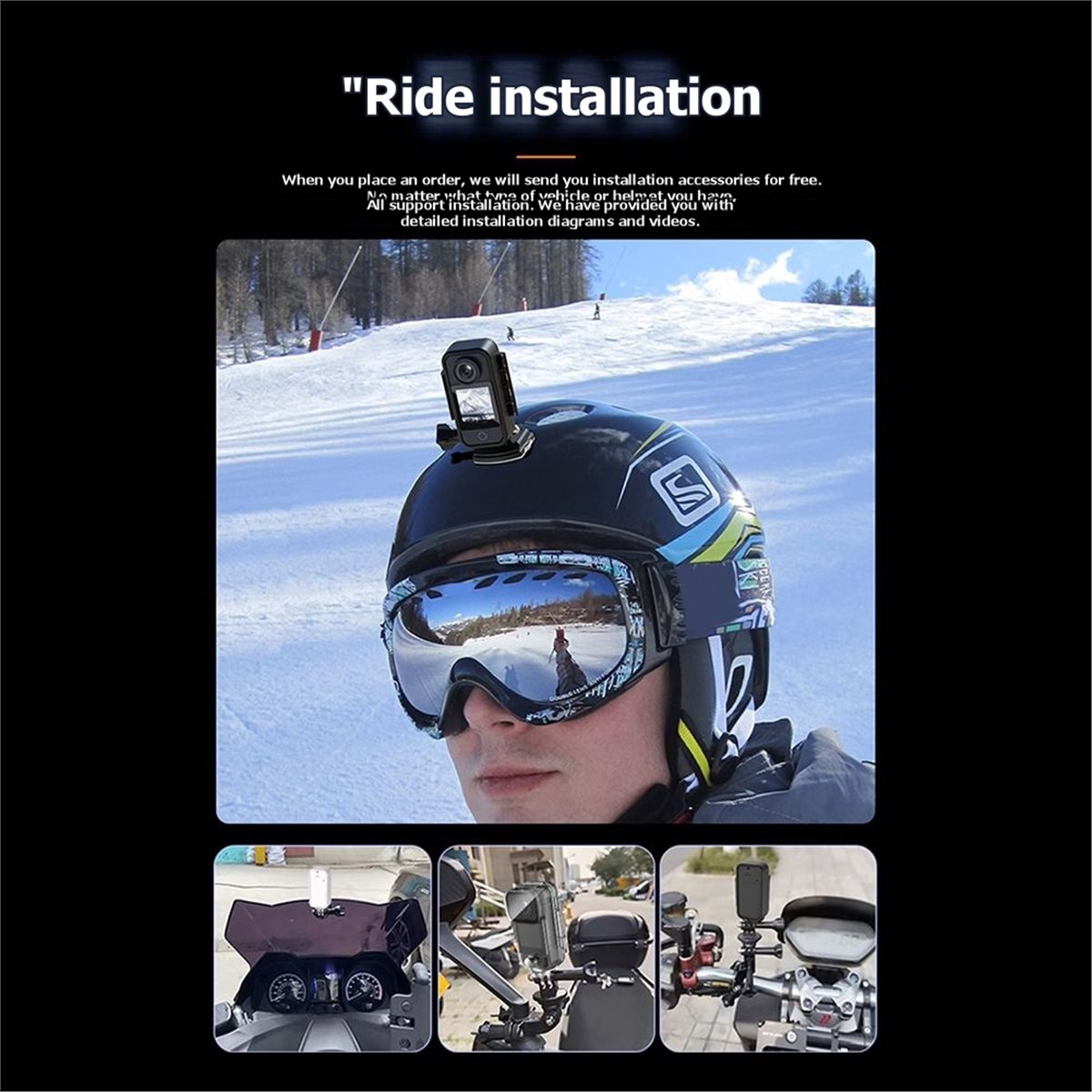 【อัพเกรดใหม่】กล้องแอคชั่นพกพา  - Outdoor Adventure Images บทวิจารณ์และราคา