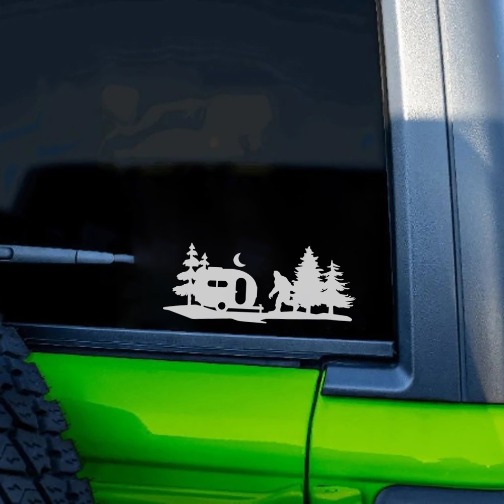 สติกเกอร์ไวนิลลายบิ๊กฟุต ซาสคว - Outdoor Adventure Words บทวิจารณ์และราคา